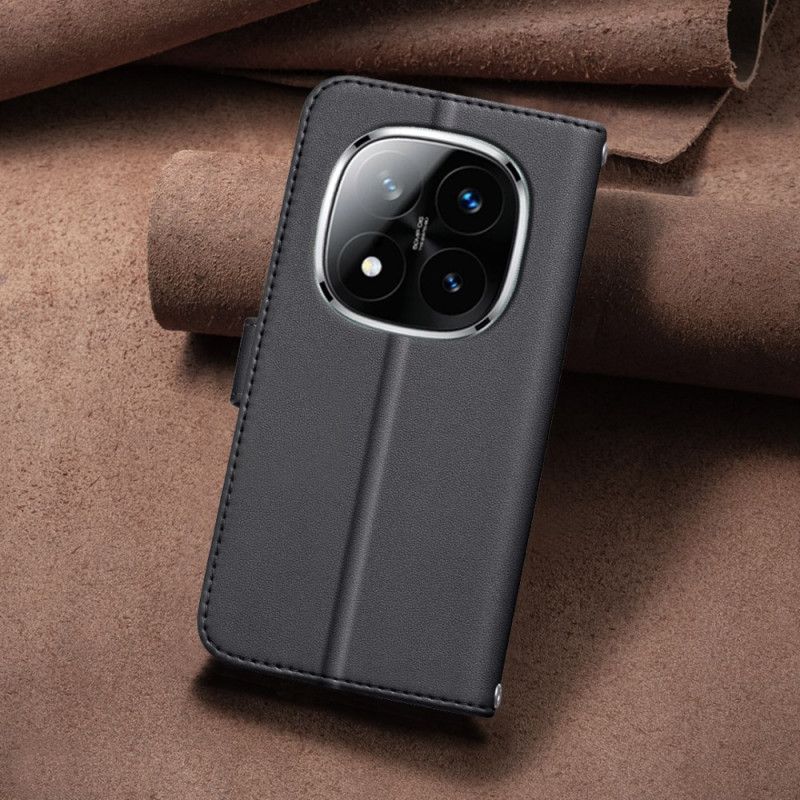 Flip Cover Til Xiaomi Redmi Note 14 Pro 5g Premium Quiltet Rem