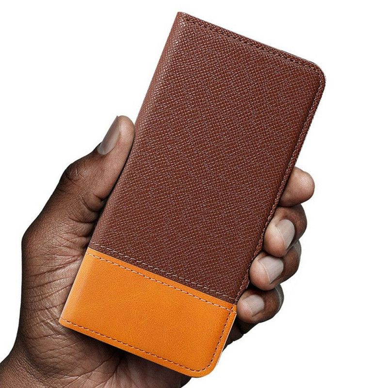 Flip Cover Til Xiaomi Redmi Note 14 Pro 5g Tofarvet Design