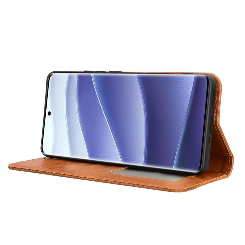Flip Cover Til Xiaomi Redmi Note 14 Pro 5g Vintage Kant