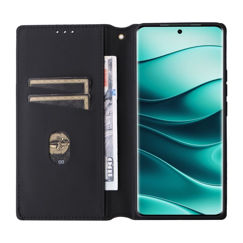 Flip Cover Xiaomi Redmi Note 14 Pro 5g Blankt 3d-mønster