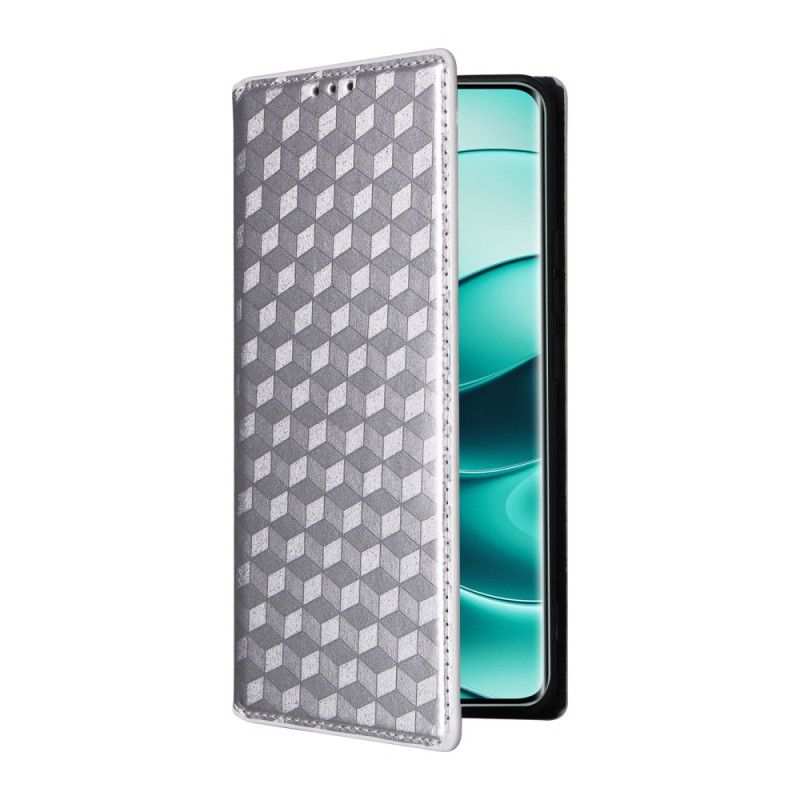 Flip Cover Xiaomi Redmi Note 14 Pro 5g Blankt 3d-mønster