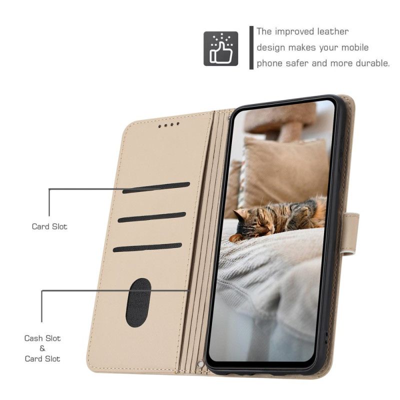 Flip Cover Xiaomi Redmi Note 14 Pro 5g Kattemotiv Med Rem