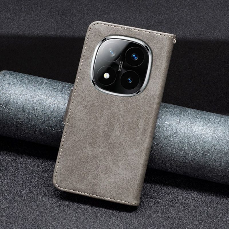 Flip Cover Xiaomi Redmi Note 14 Pro 5g Skrå Remlukning