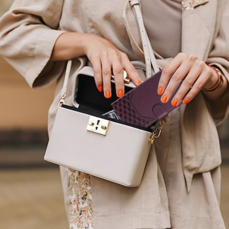 Læder Cover Xiaomi Redmi Note 14 Pro 5g Honeycomb