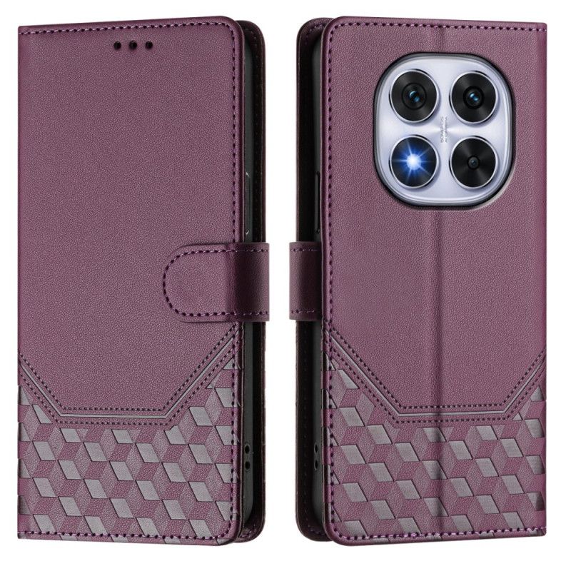 Læder Cover Xiaomi Redmi Note 14 Pro 5g Honeycomb