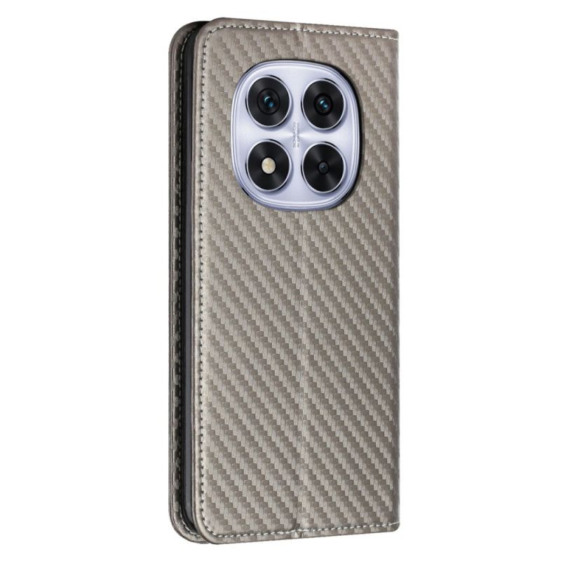 Læder Cover Xiaomi Redmi Note 14 Pro 5g Kulfiber Med Rem