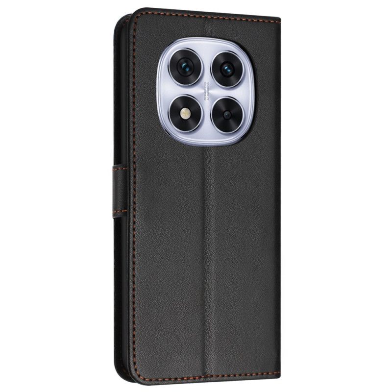 Læder Cover Xiaomi Redmi Note 14 Pro 5g Kunstlædereffekt