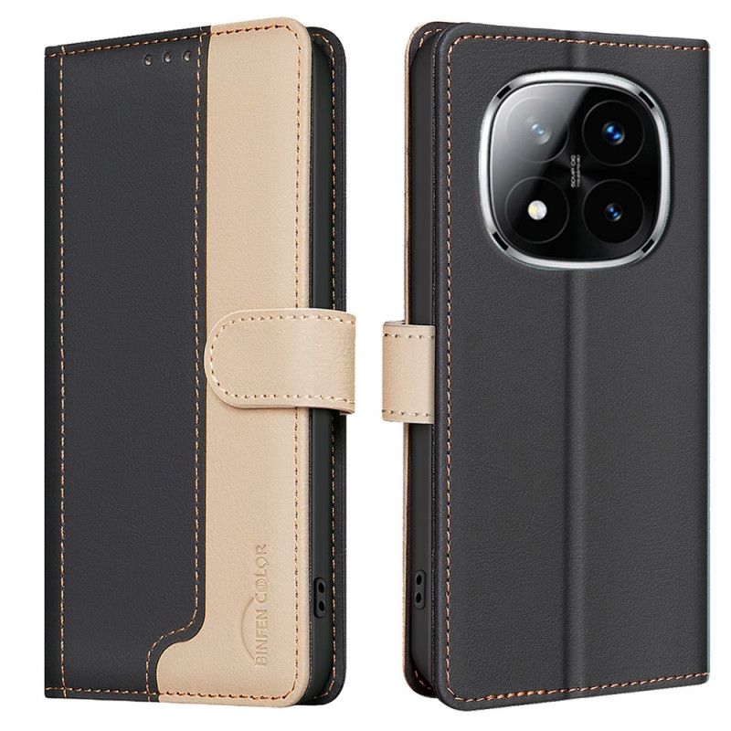 Læder Cover Xiaomi Redmi Note 14 Pro 5g Telefon Etui Binfen Farve Tofarvet