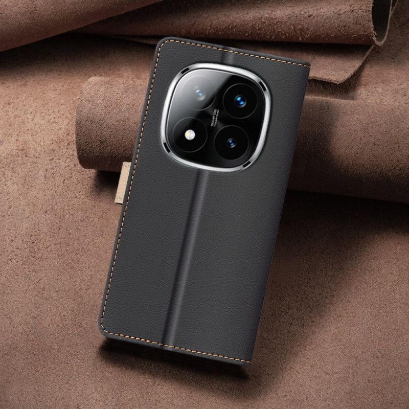 Læder Cover Xiaomi Redmi Note 14 Pro 5g Telefon Etui Binfen Farve Tofarvet