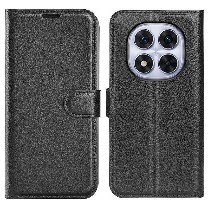 Læder Cover Xiaomi Redmi Note 14 Pro 5g Telefon Etui Klassisk Litchi-kunstlæder