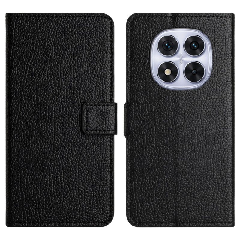 Læder Cover Xiaomi Redmi Note 14 Pro 5g Telefon Etui Litchitekstur