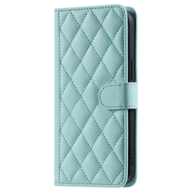 Læder Cover Xiaomi Redmi Note 14 Pro 5g Telefon Etui Quiltet Elegance
