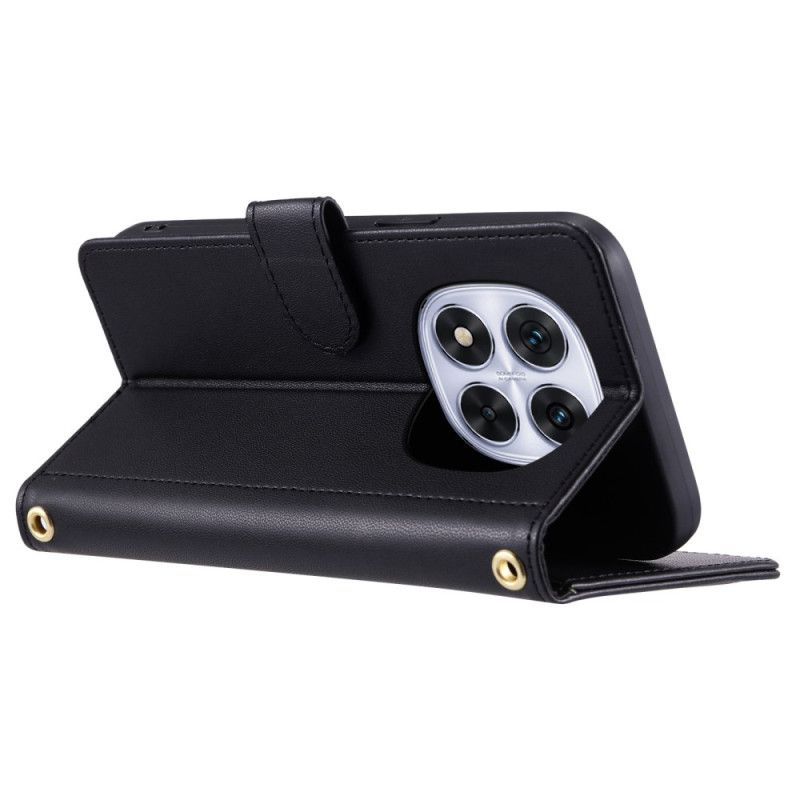 Læder Cover Xiaomi Redmi Note 14 Pro 5g Telefon Etui Quiltet Elegance