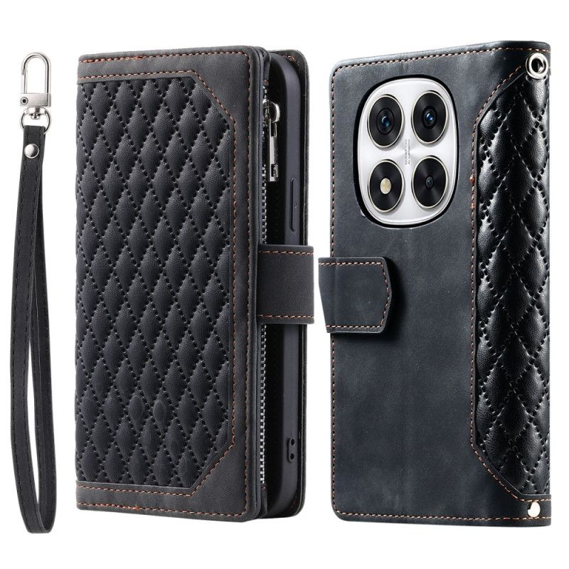 Læder Cover Xiaomi Redmi Note 14 Pro 5g Telefon Etui Quiltet Pung
