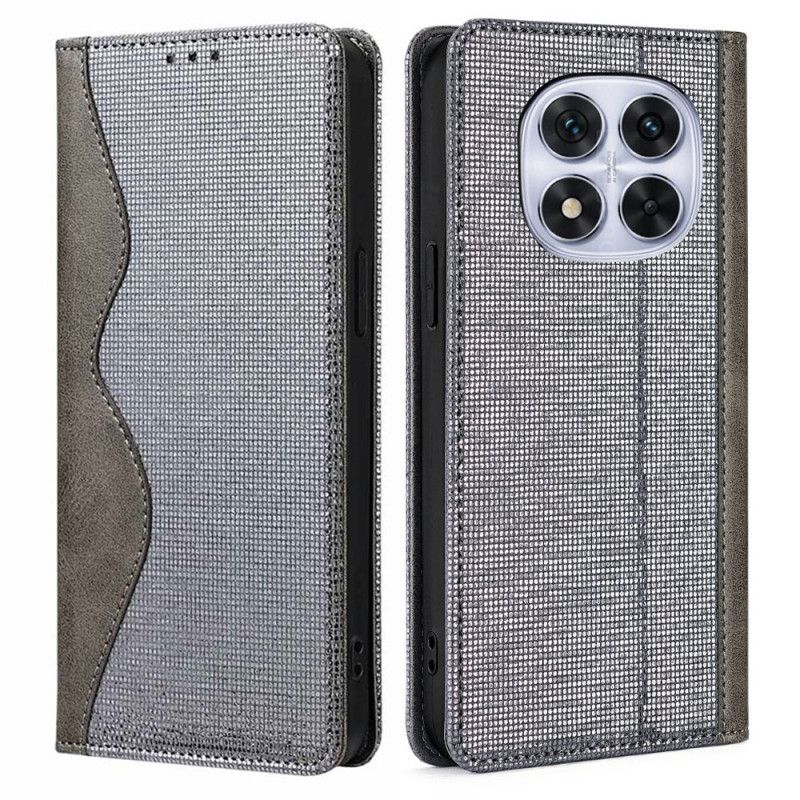 Læder Cover Xiaomi Redmi Note 14 Pro 5g Telefon Etui Rfid-beskyttelse Bølget Design