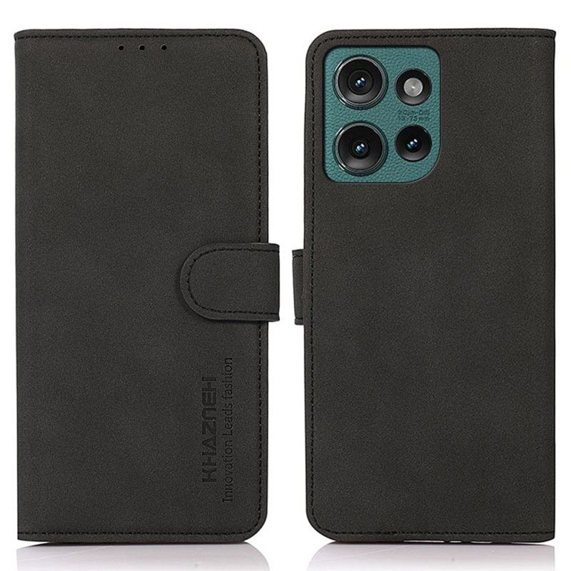 Læder Cover Motorola Edge 50 Telefon Etui Vintage Khazneh