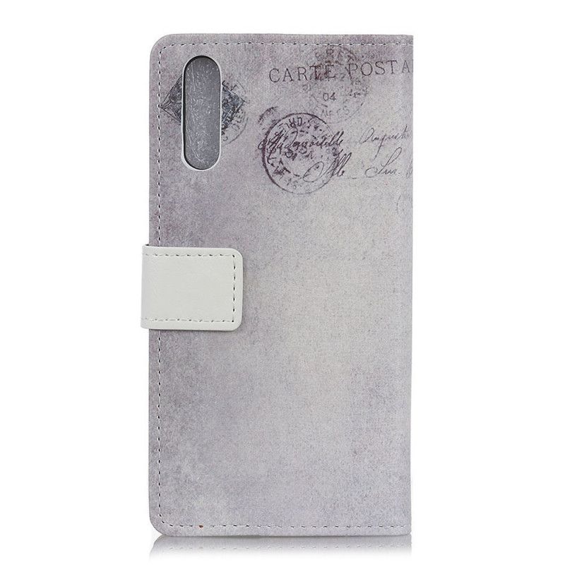 Flip Cover Læder Sony Xperia 5 Rejser Kat Original