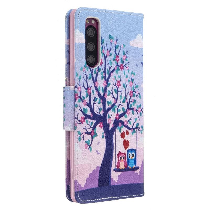 Flip Cover Sony Xperia 5 Mobilcover Ugler På Gyngen