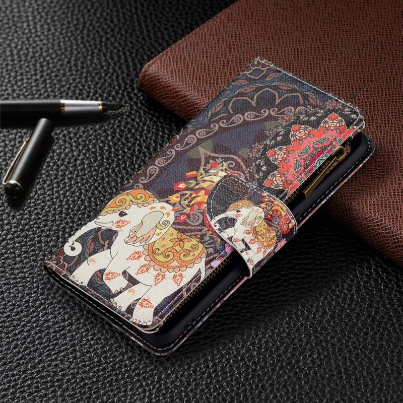 Flip Cover Oppo A74 4g Elefant-lynlåslomme