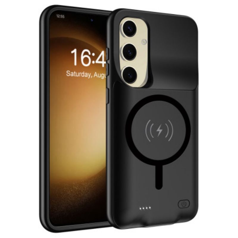 10000mah Battericover Til Samsung Galaxy S25 Ekstern Oplader Med Magnetisk Fastgørelse