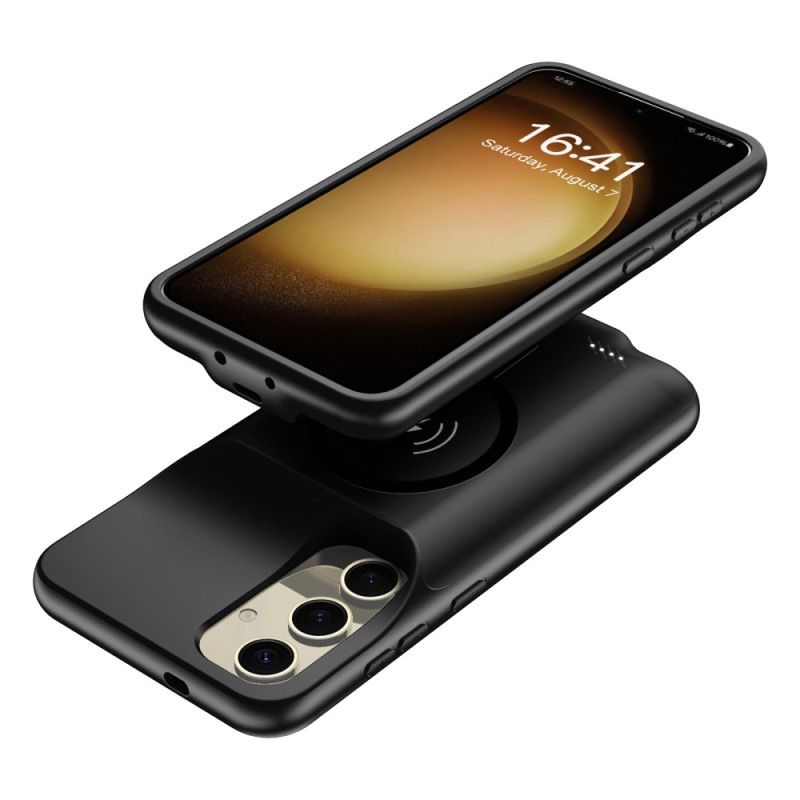 10000mah Battericover Til Samsung Galaxy S25 Ekstern Oplader Med Magnetisk Fastgørelse