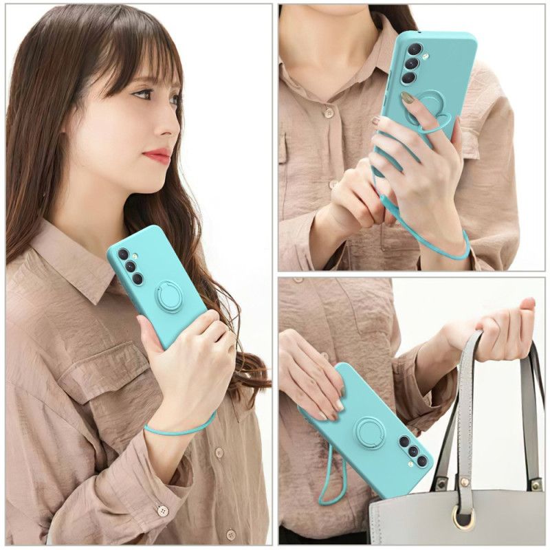 Cover Samsung Galaxy S25 5g Flydende Silikone Ringholder