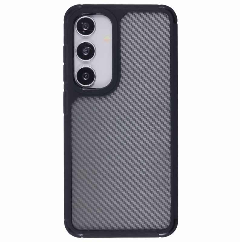 Cover Samsung Galaxy S25 5g Gennemsigtig Kulfibertekstur