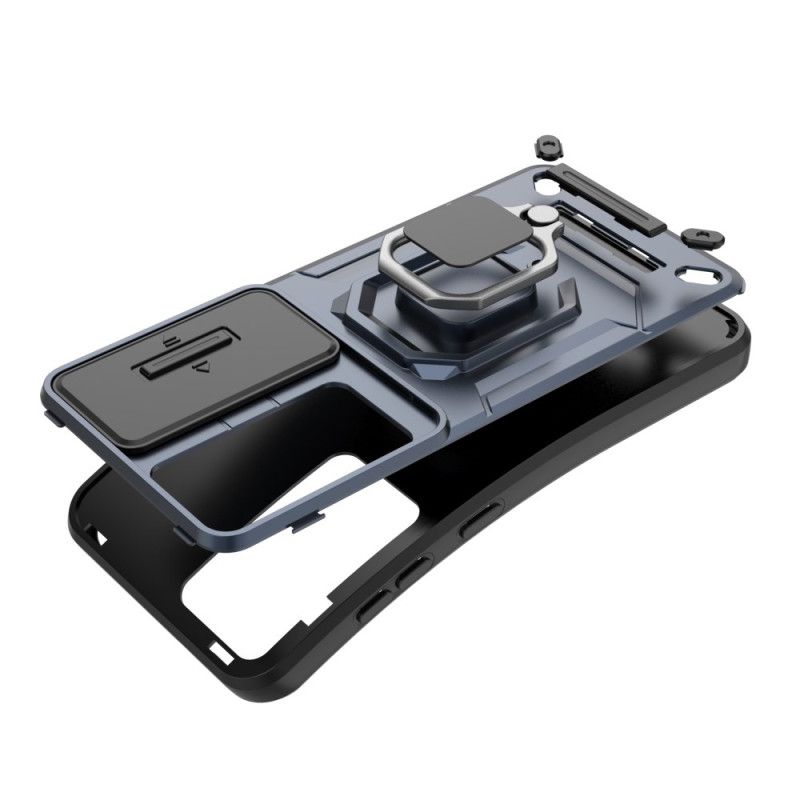 Cover Samsung Galaxy S25 5g Holdbart Ringetui Med Kamerabeskytter