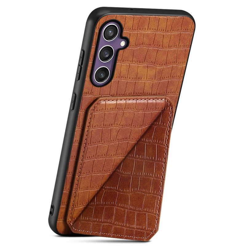 Cover Samsung Galaxy S25 5g Kortholder Med Krokodilletekstur