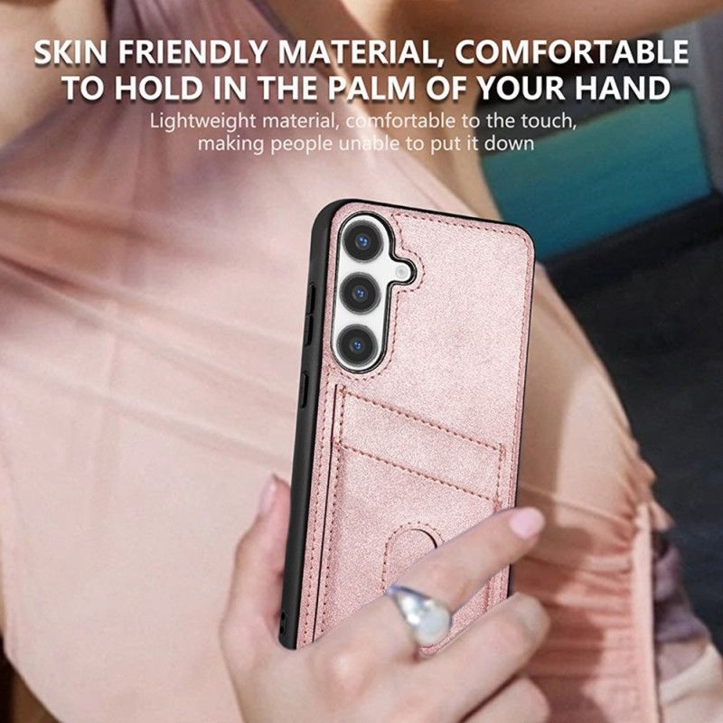 Cover Samsung Galaxy S25 5g Tekstureret Læder Kortholder