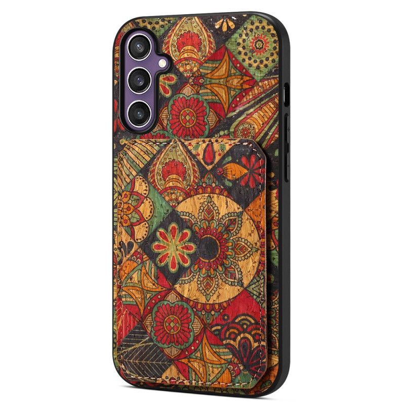 Cover Samsung Galaxy S25 5g Telefon Etui Blomsterkortholder Og Stativ