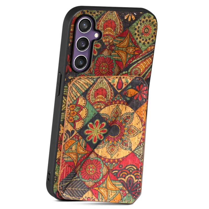 Cover Samsung Galaxy S25 5g Telefon Etui Blomsterkortholder Og Stativ
