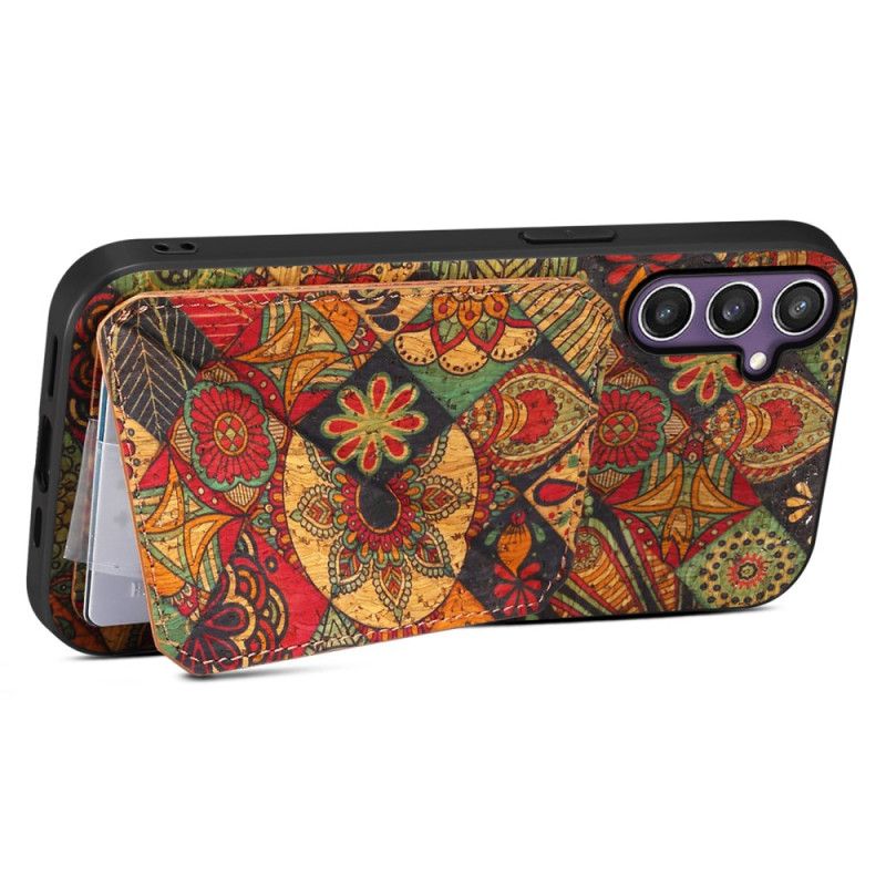 Cover Samsung Galaxy S25 5g Telefon Etui Blomsterkortholder Og Stativ