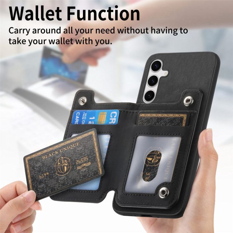 Cover Samsung Galaxy S25 5g Telefon Etui Med Aftagelig Magnetisk Kortholder