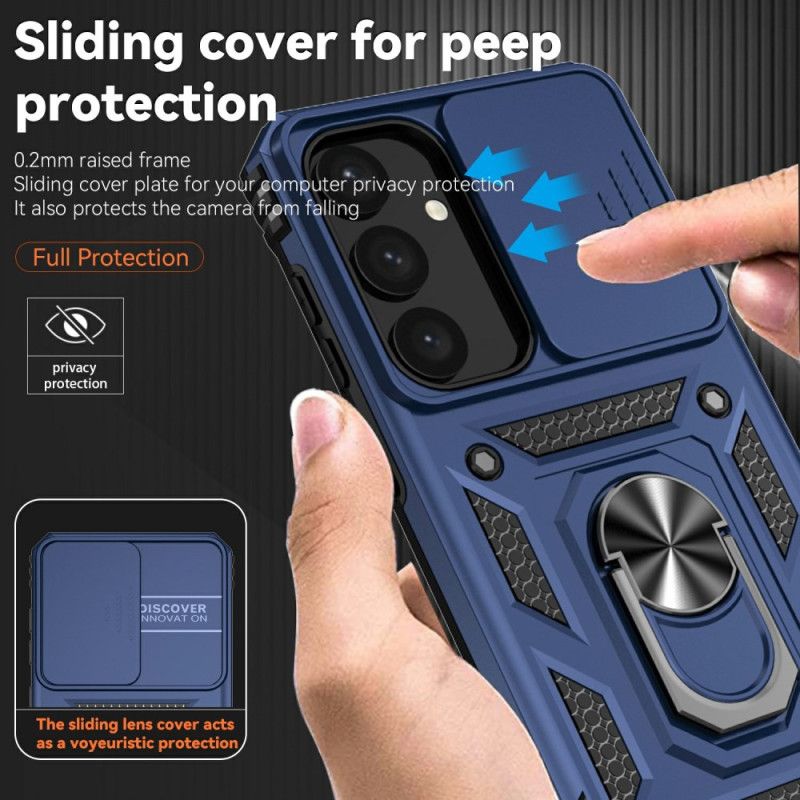 Cover Til Samsung Galaxy S25 5g Ringholder Og Linsebeskytter