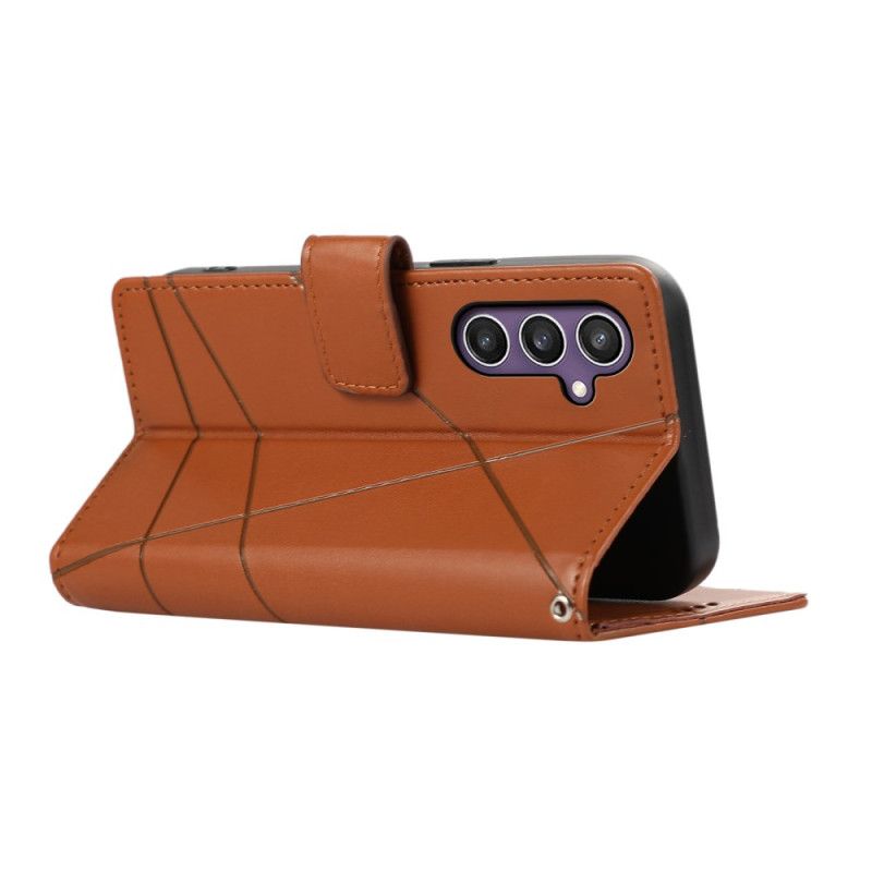 Flip Cover Samsung Galaxy S25 5g Linjer Og 3 Kortholdere