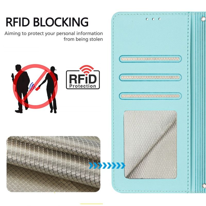 Flip Cover Samsung Galaxy S25 5g Rfid-beskyttende Kattemotiv