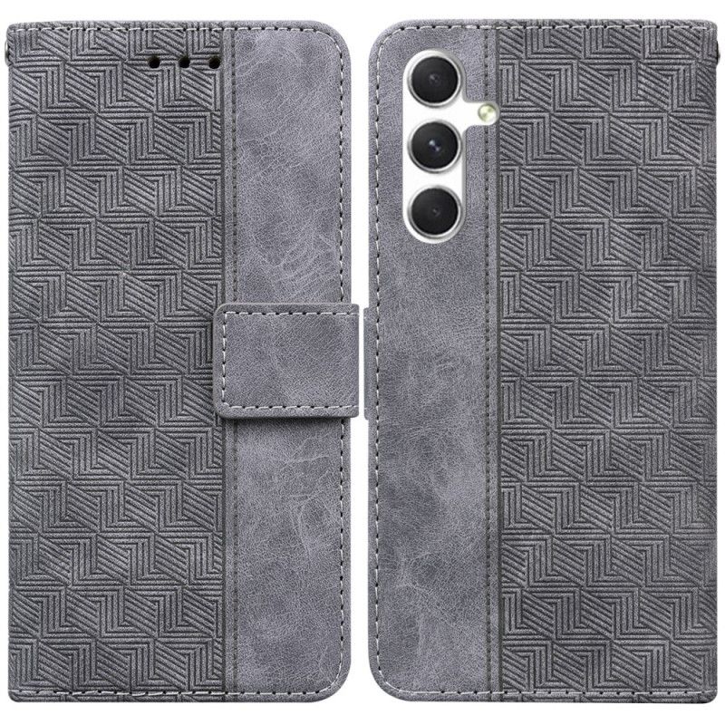 Flip Cover Samsung Galaxy S25 5g Vævet Mønsterrem