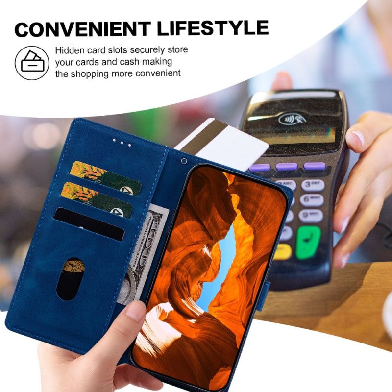 Flip Cover Til Samsung Galaxy S25 5g Blomstermønster Med Blonde