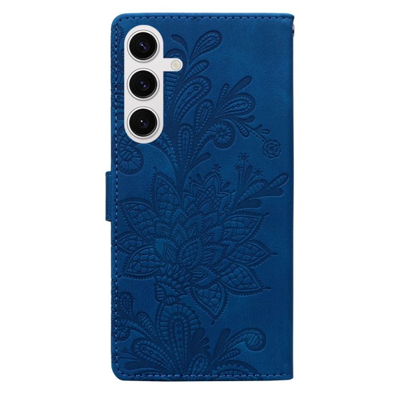 Flip Cover Til Samsung Galaxy S25 5g Blomstermønster Med Blonde