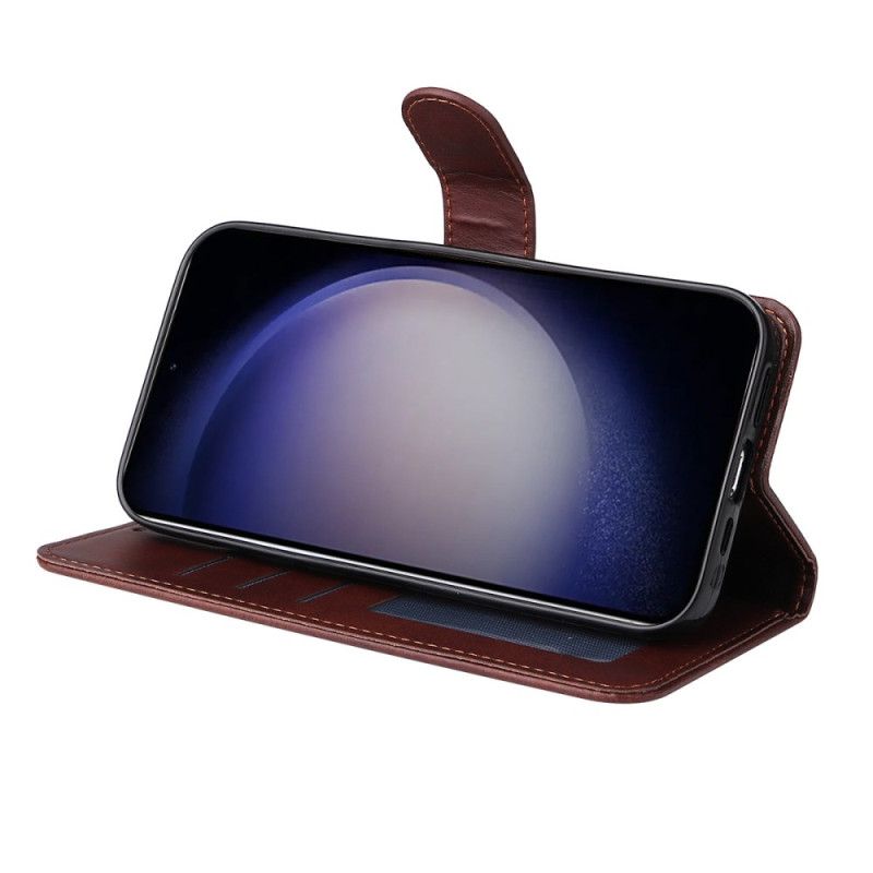 Flip Cover Til Samsung Galaxy S25 5g Enkay Kunstlæder Med Hærdet Glasskærmbeskytter