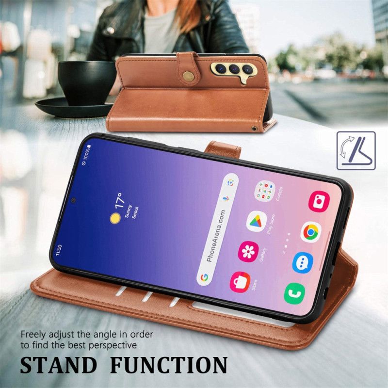 Flip Cover Til Samsung Galaxy S25 5g Magnetisk Lås