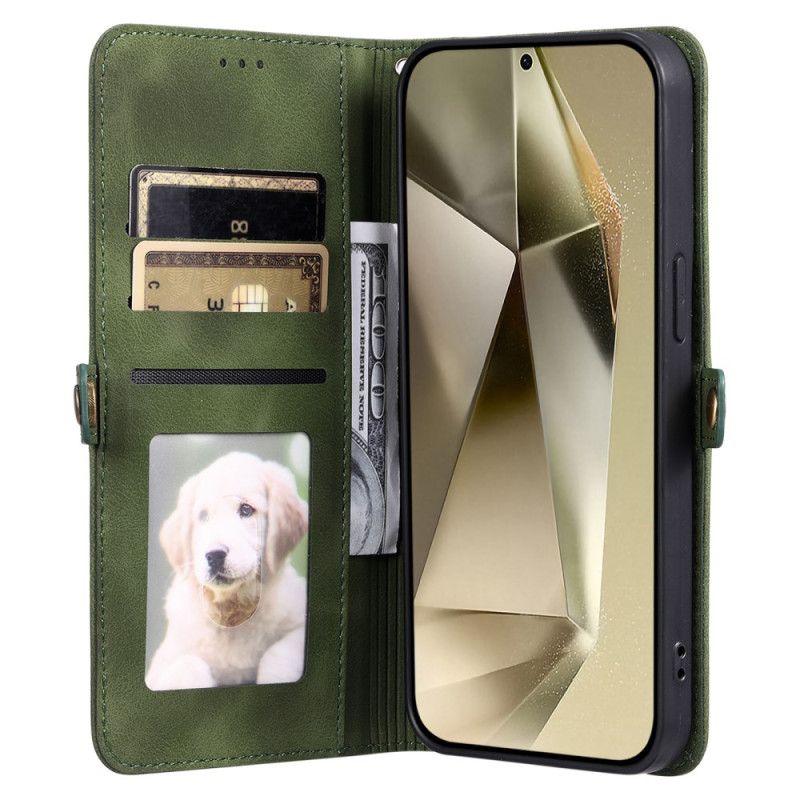 Flip Cover Til Samsung Galaxy S25 5g Mandala Ruskindseffekt