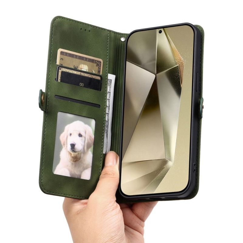 Flip Cover Til Samsung Galaxy S25 5g Mandala Ruskindseffekt