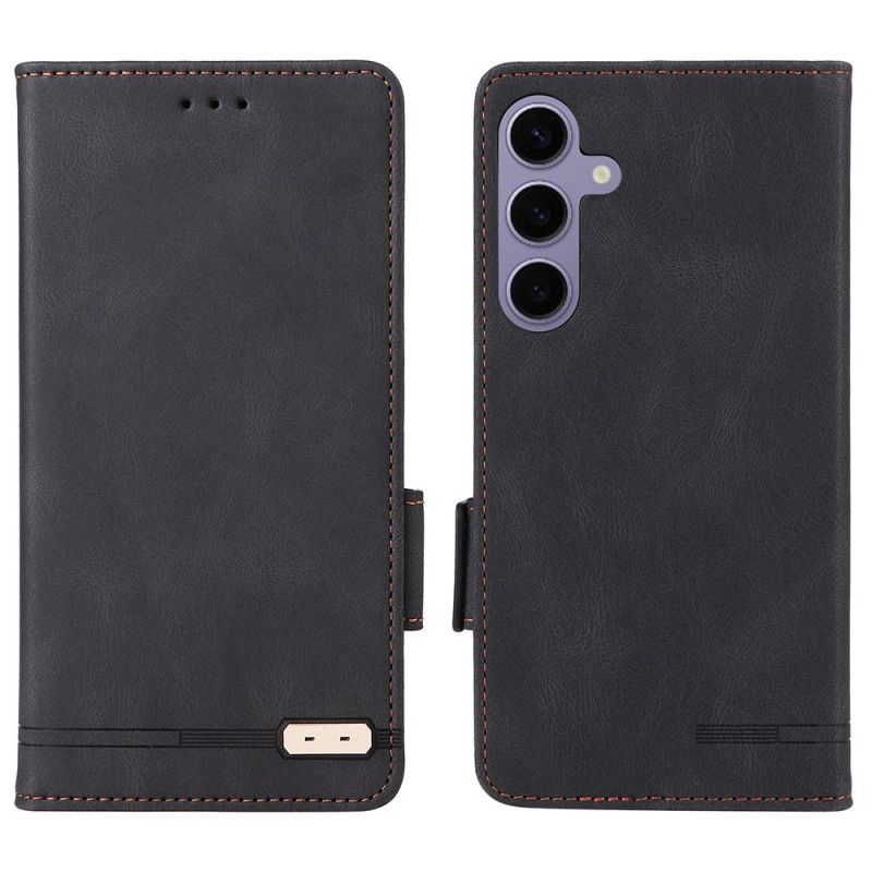 Flip Cover Til Samsung Galaxy S25 5g Retro Ruskindseffekt