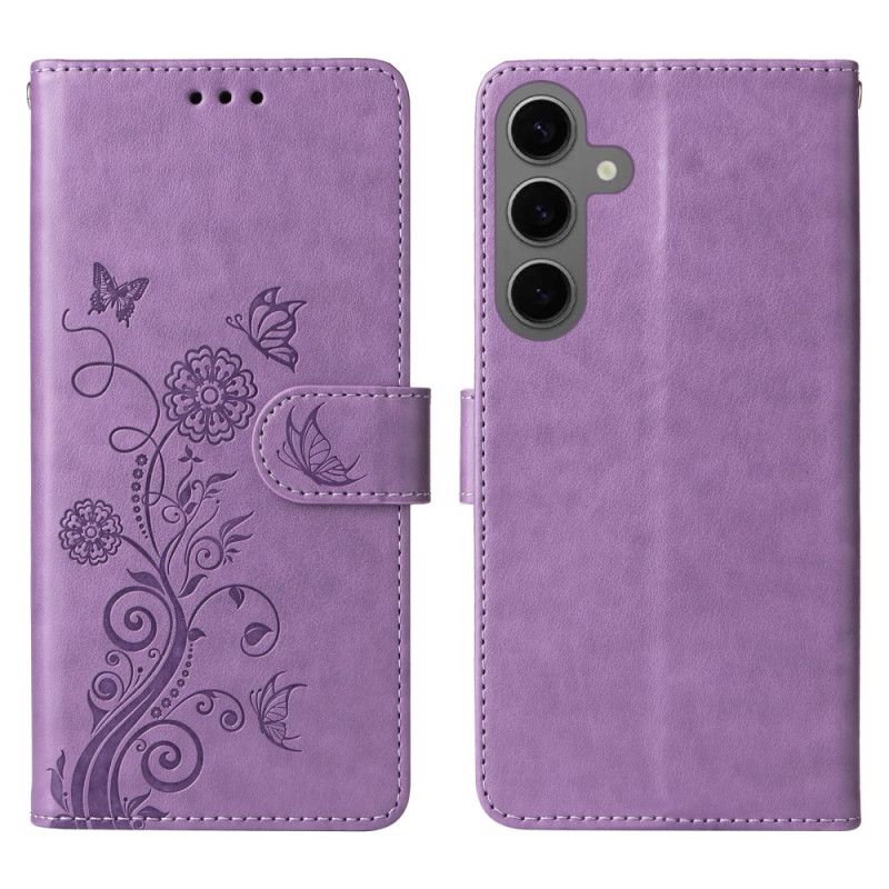 Flip Cover Til Samsung Galaxy S25 5g Små Blomster