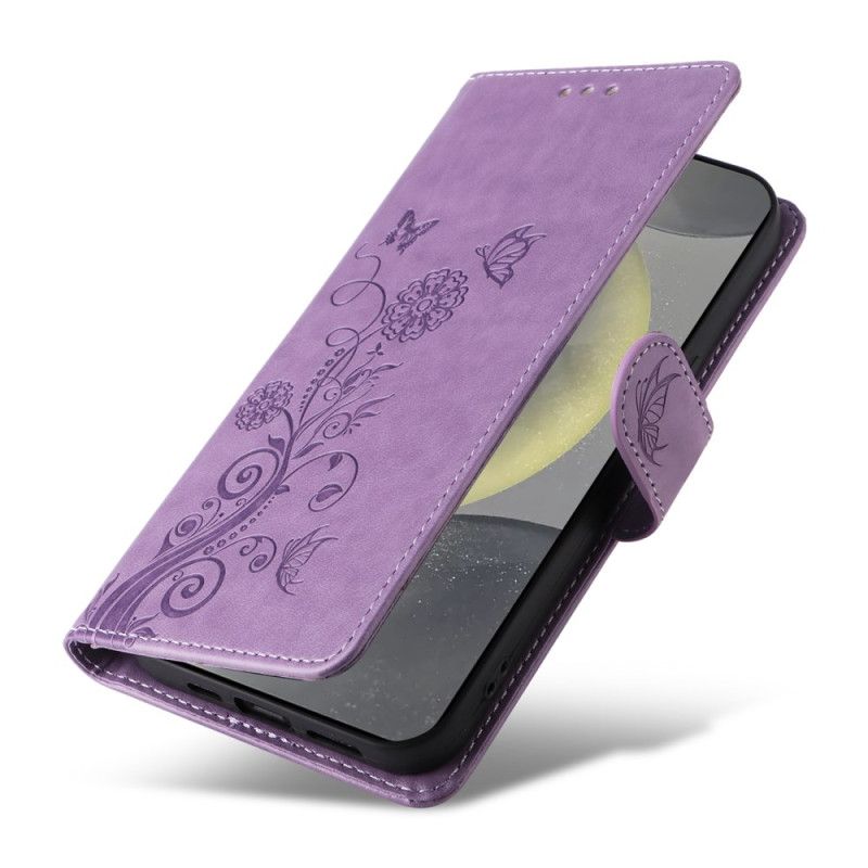 Flip Cover Til Samsung Galaxy S25 5g Små Blomster