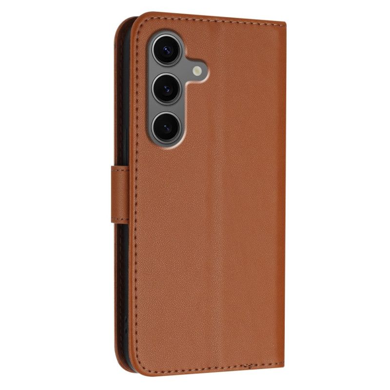 Flip Cover Til Samsung Galaxy S25 5g Snor Med Trekantet Mønster