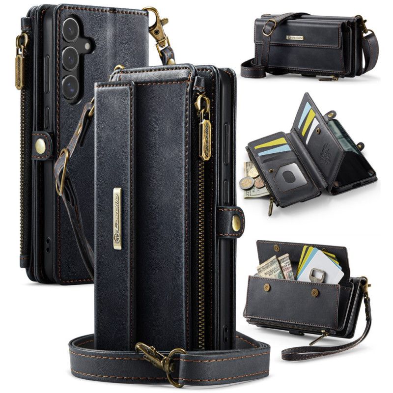 Læder Cover Samsung Galaxy S25 5g Fuld Rfid Pung