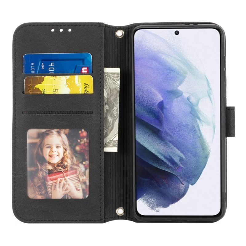 Læder Cover Samsung Galaxy S25 5g Kanter Og Snor